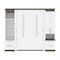 Bestar Orion 98W Full Murphy Bed and Narrow Storage Solutions with Drawers (99W), White & Walnut Grey 116862-000017 - alternate 5